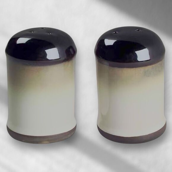 Vintage Sango Nova Black Salt and Pepper Shakers - Picture 1 of 16